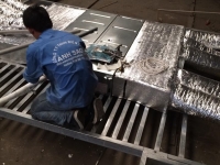 Chuyên thi công - gia công ống gió - Lắp đặt máy lạnh Daikin giấu trần - tủ đứng cho nhà xưởng